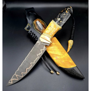 ШЕРШЕНЬ ІІІ ніж ручної роботи Павла Гончаренка, сталь - K110, 61 HRC. Photo 3